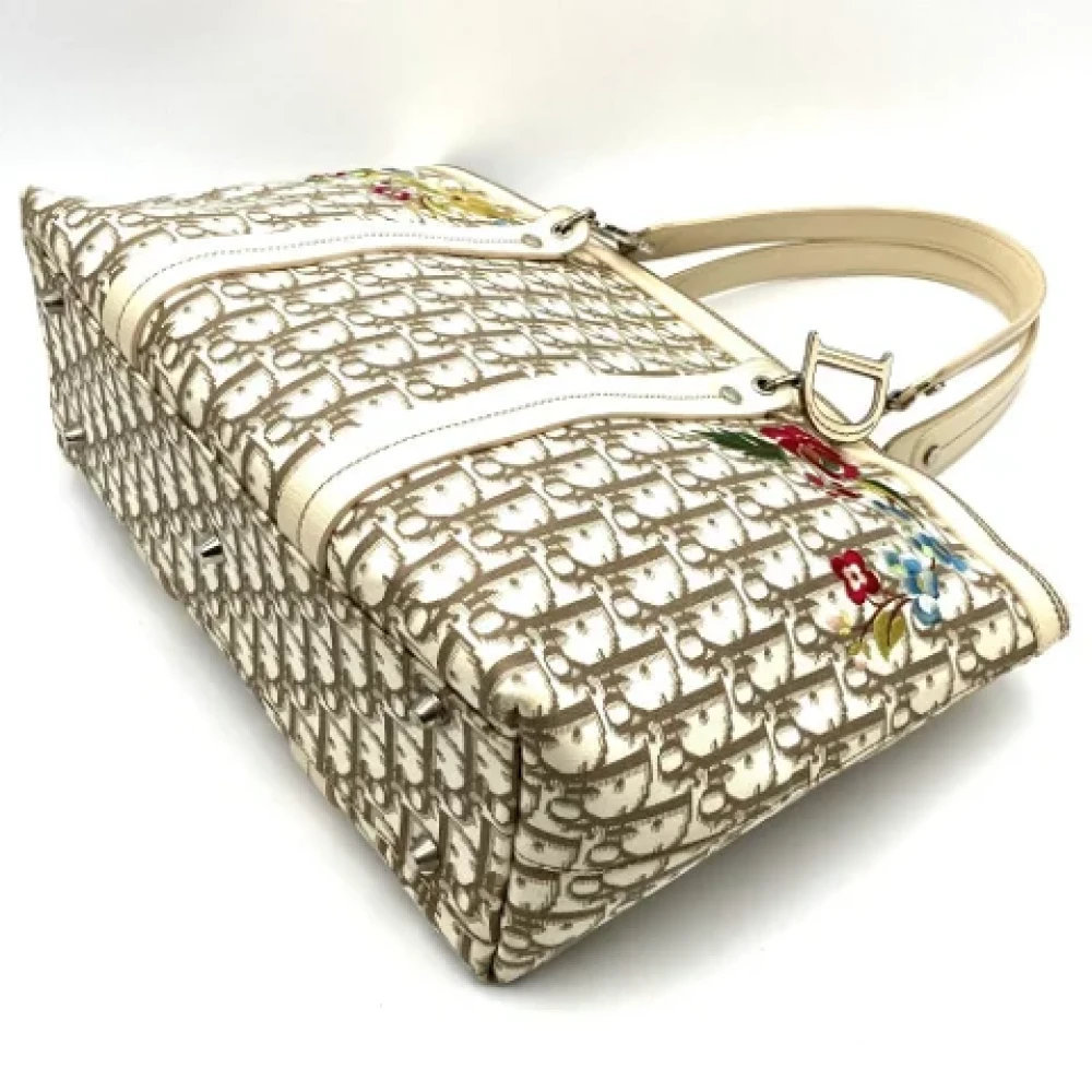 Dior Vintage Pre-owned Leather dior-bags Beige Dames