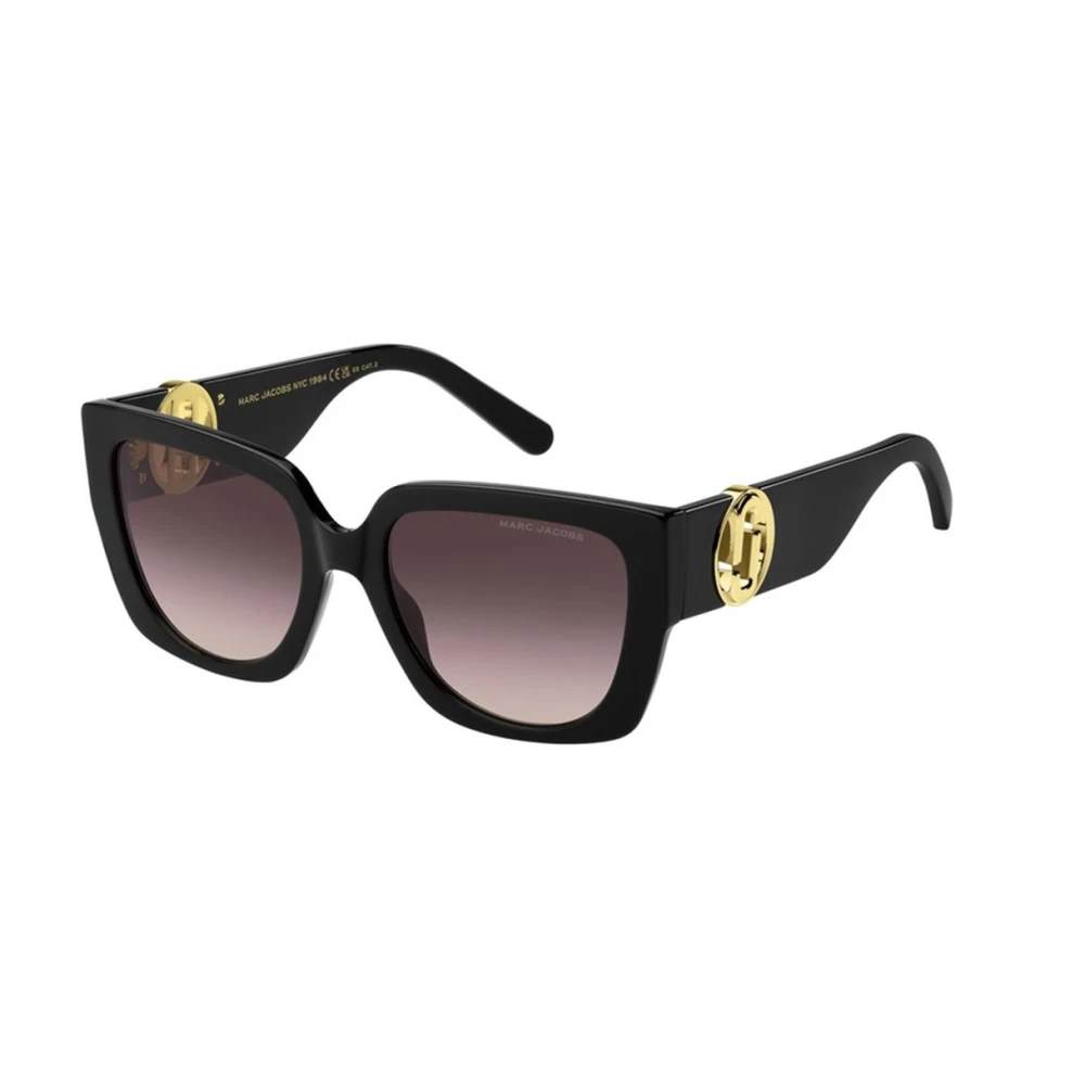 Marc Jacobs Svarta solglasögon med bruna tonade linser Black, Unisex