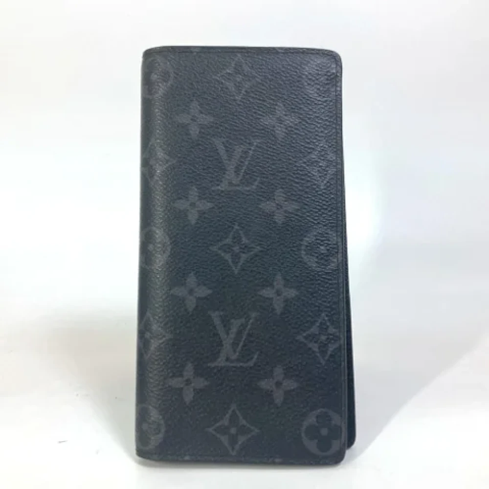 Louis Vuitton Vintage Pre-owned Fabric wallets Black Heren