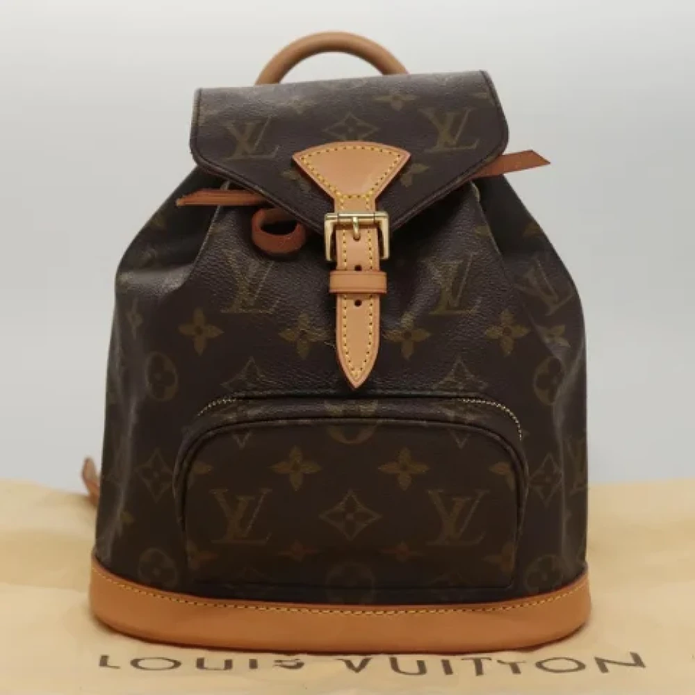 Louis Vuitton Vintage Pre-owned Canvas backpacks Brown Dames