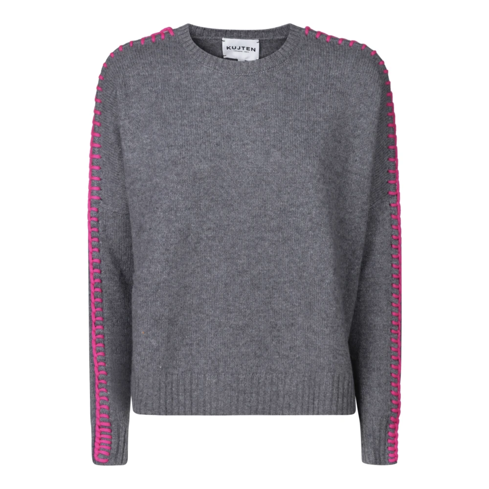 Kujten Kasjmier Trui met Lange Mouwen Gray Dames