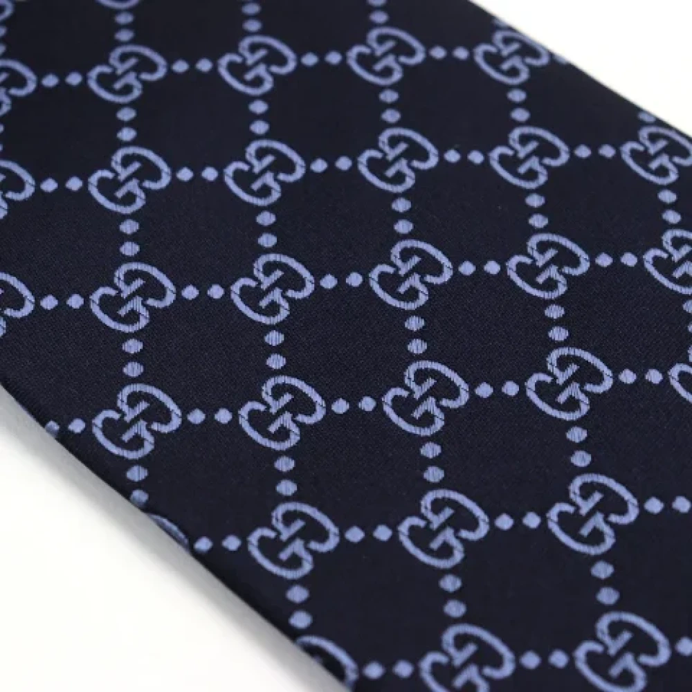 Gucci Vintage Pre-owned Canvas home-office Blue Heren