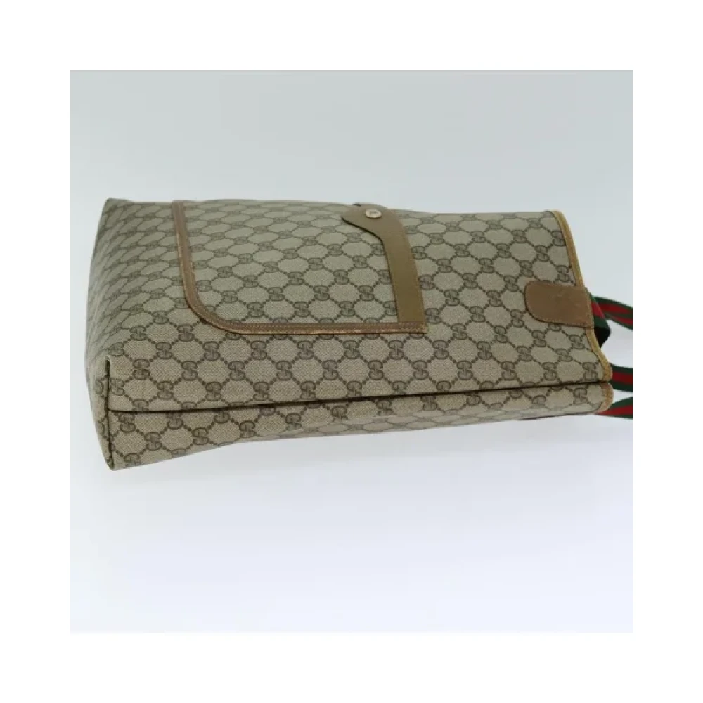 Gucci Vintage Pre-owned Leather handbags Beige Dames