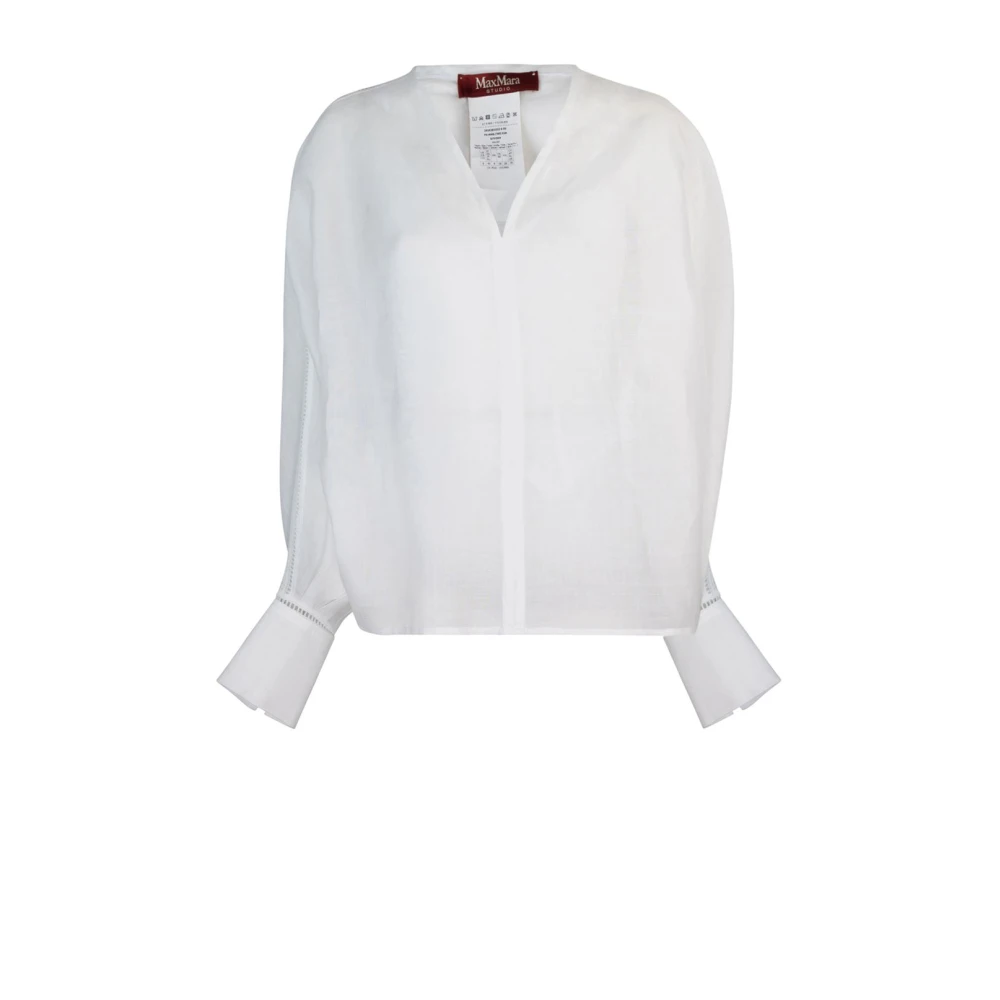 Max Mara Studio Blouses & Shirts White Dames