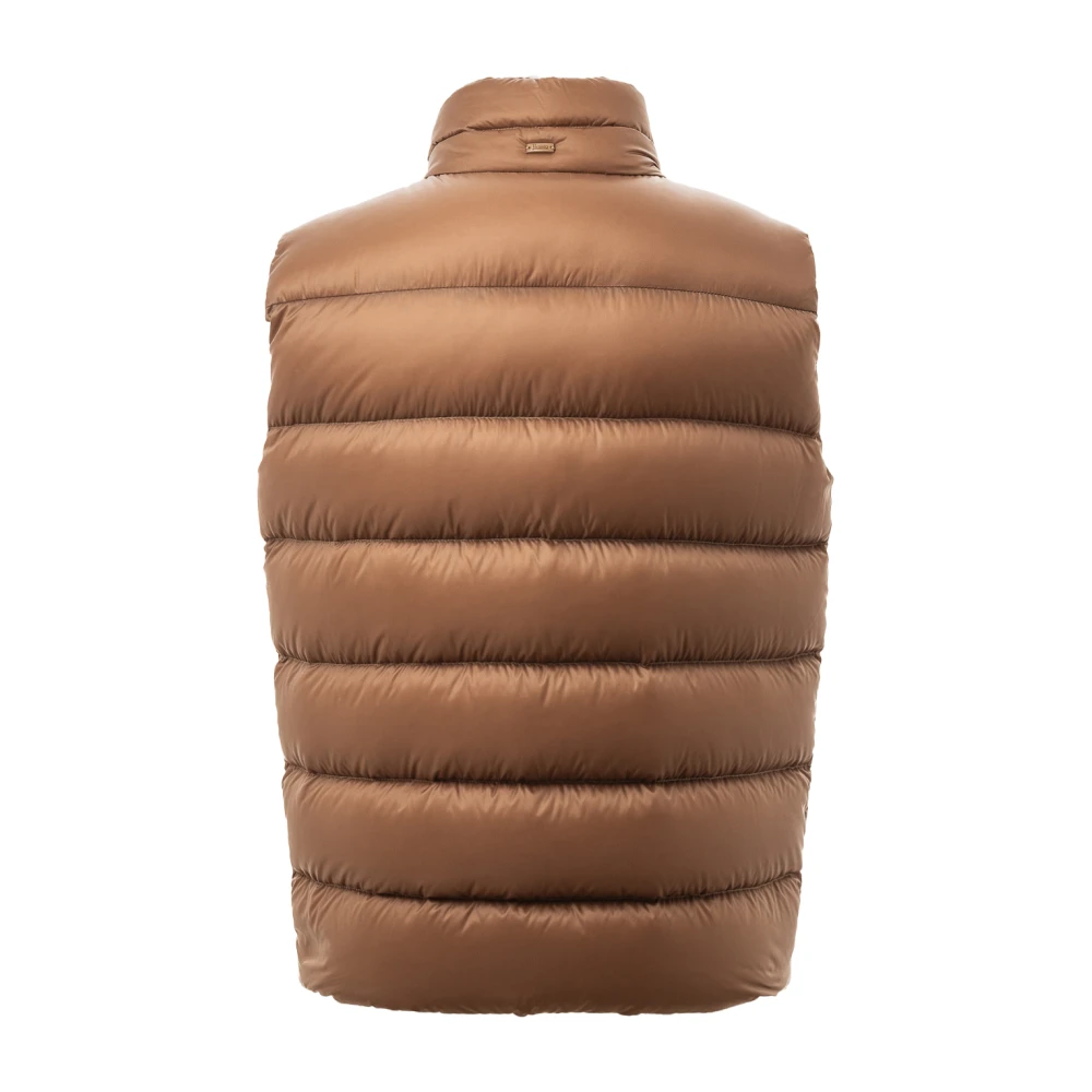 Herno Gewatteerde Mouwloze Puffer Vest Brown Heren