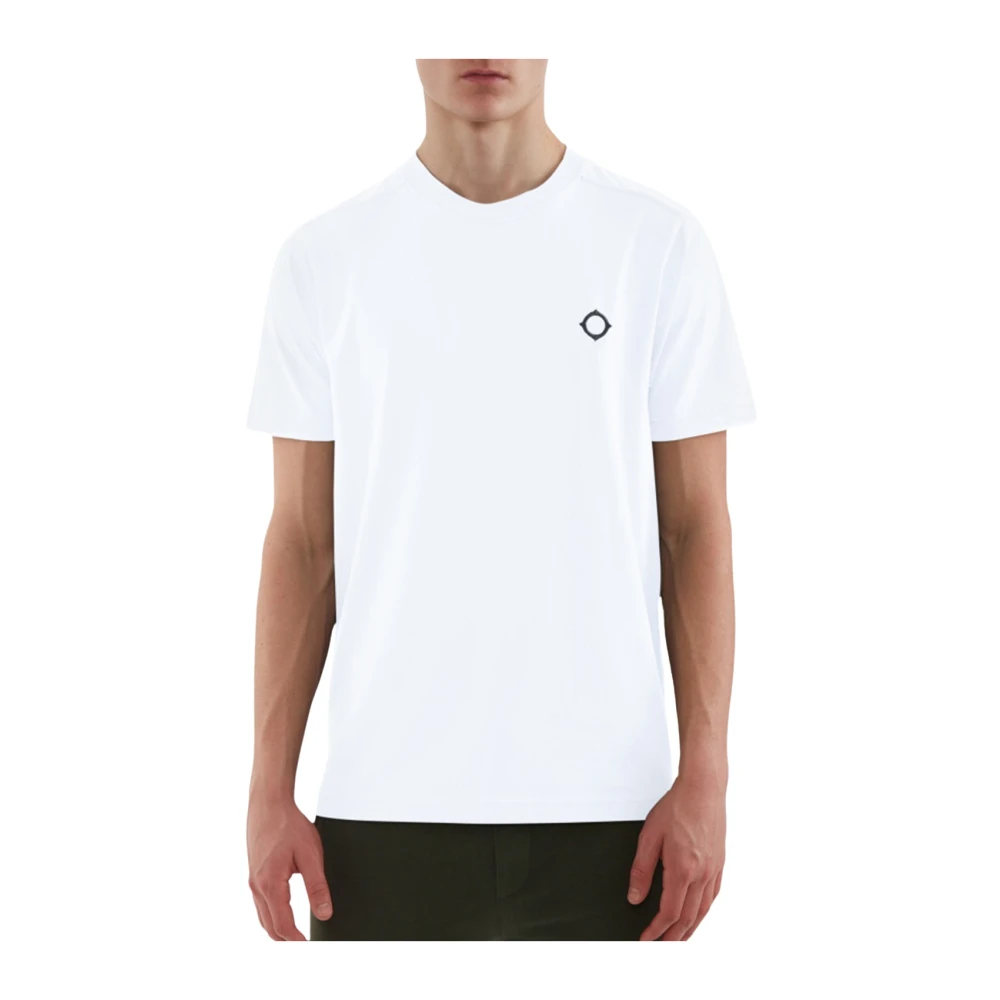 Ma.strum Wit Katoenen T-shirt White Heren