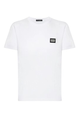 silver-tone-logo-plaque-cotton-t-shirt