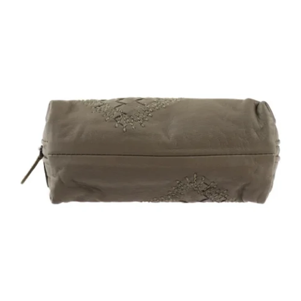 Bottega Veneta Vintage Pre-owned Fabric pouches Brown Dames