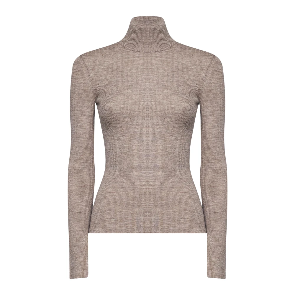 Max Mara Cavallo Turtleneck - Female - Turtlenecks - Beige - S - Knitwear