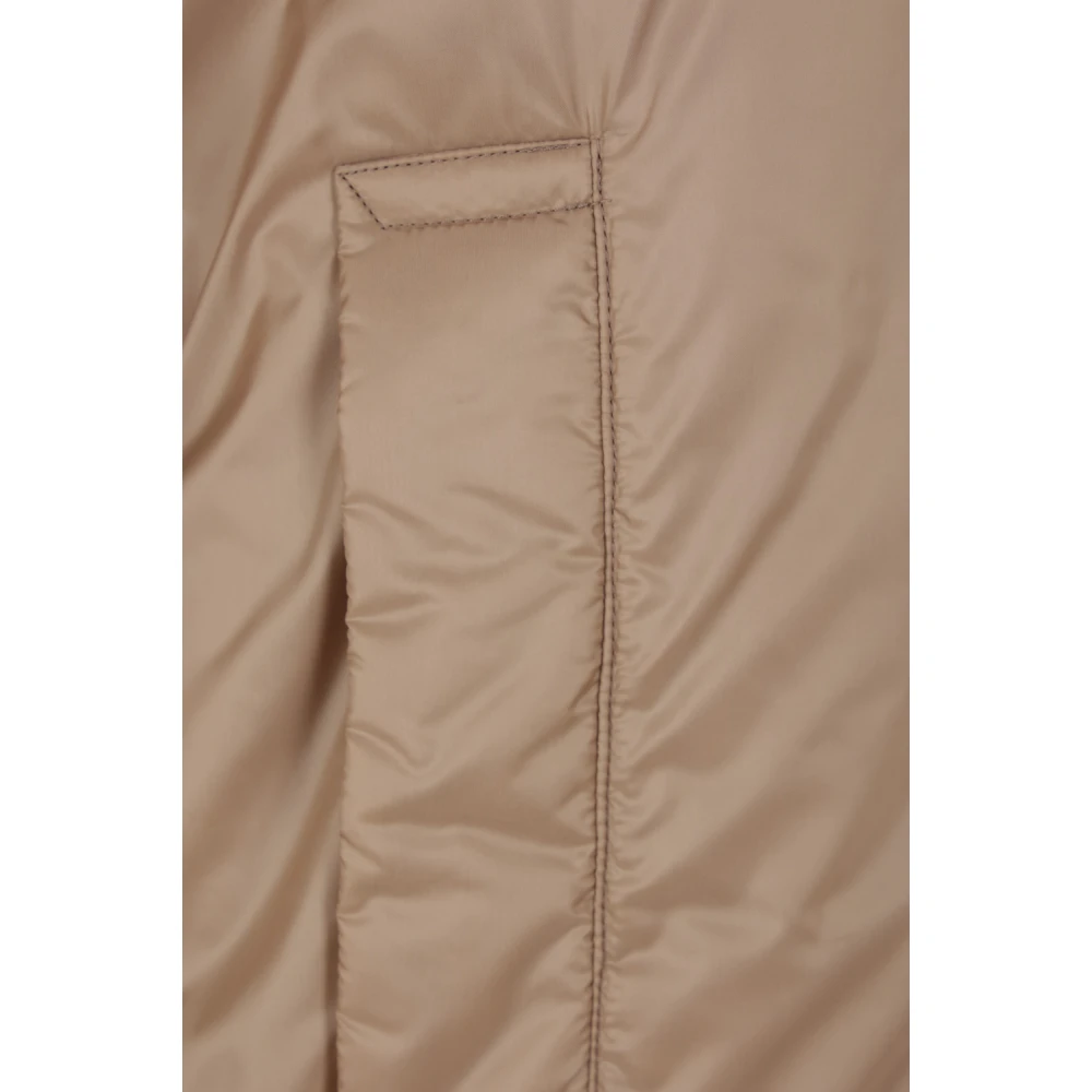 Max Mara Bruine Jassen The Cube Upcycled Technische Stof Brown Dames