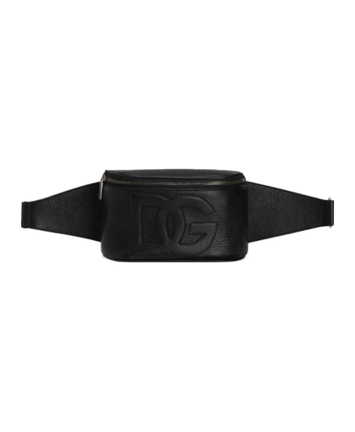 black-leather-belt-bag-with-zip