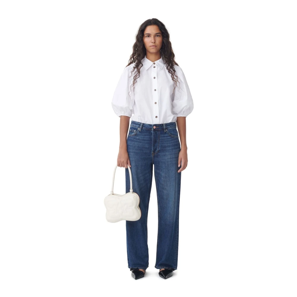 Ganni Stijlvolle Broek Blue Dames