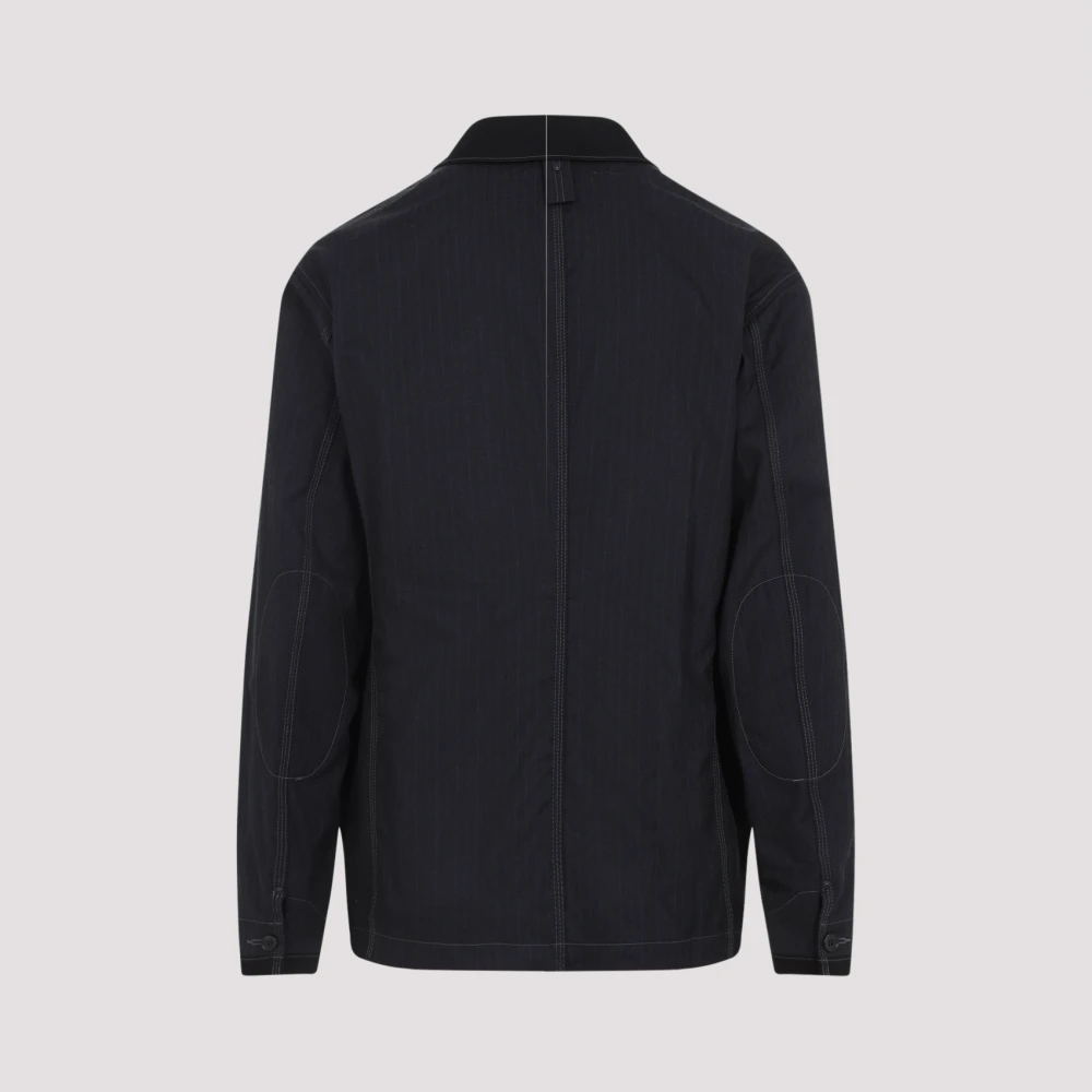 Junya Watanabe Blauwe Jas voor Mannen Aw24 Blue Heren