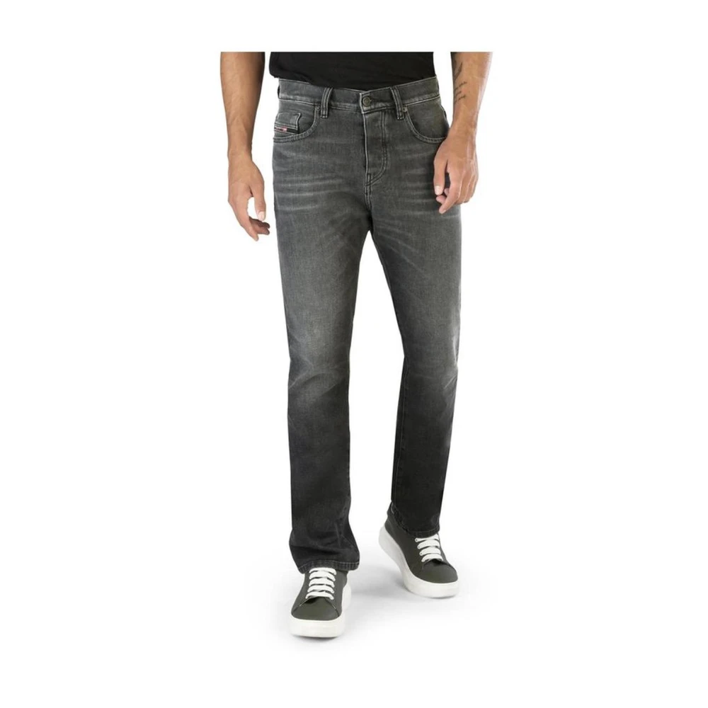 Diesel Zwarte Straight Leg Jeans Regular Fit Black Heren