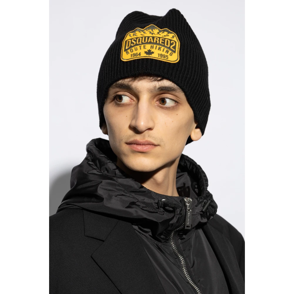 Dsquared2 Pet met patch Black Heren