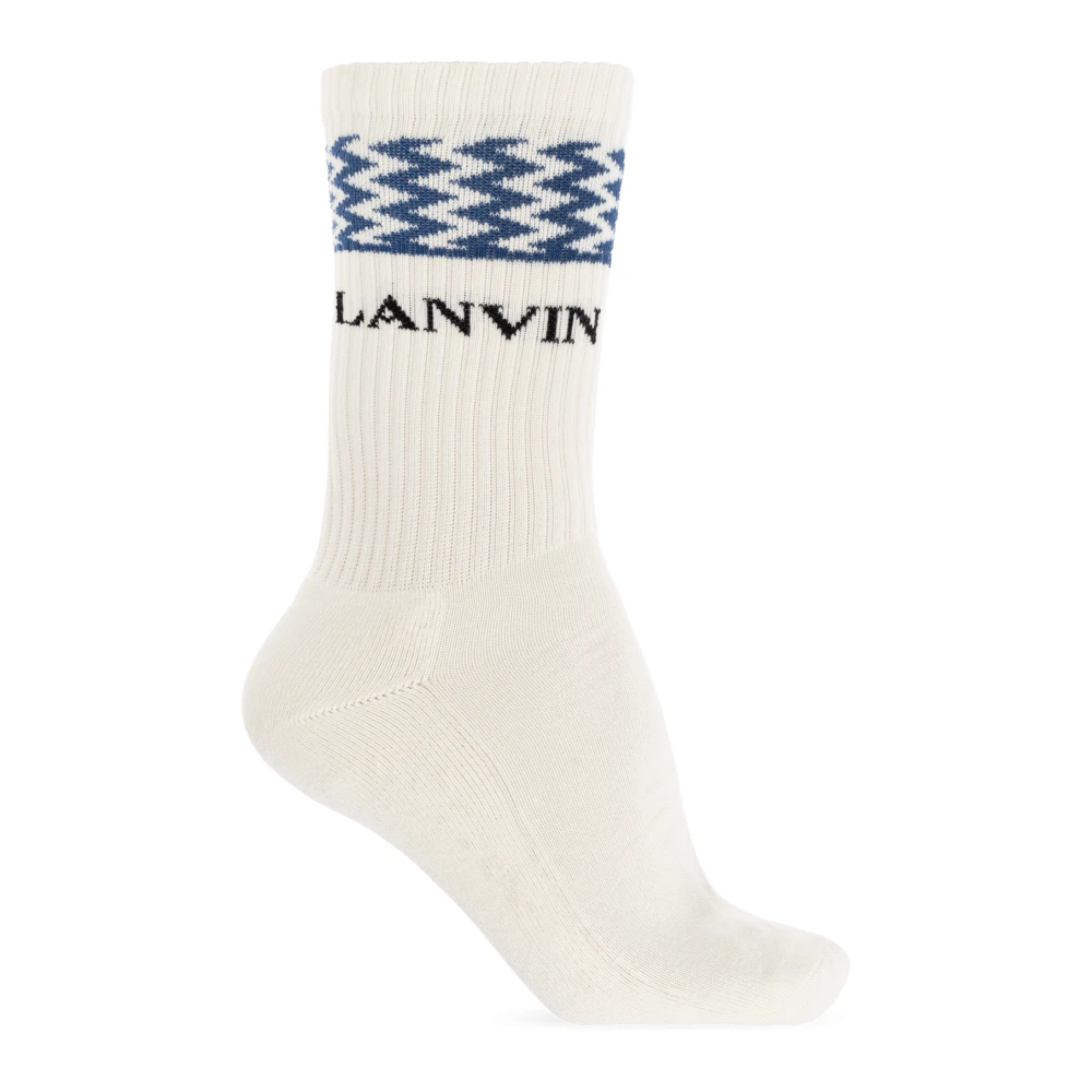 Lanvin Katoenen sokken Beige Heren