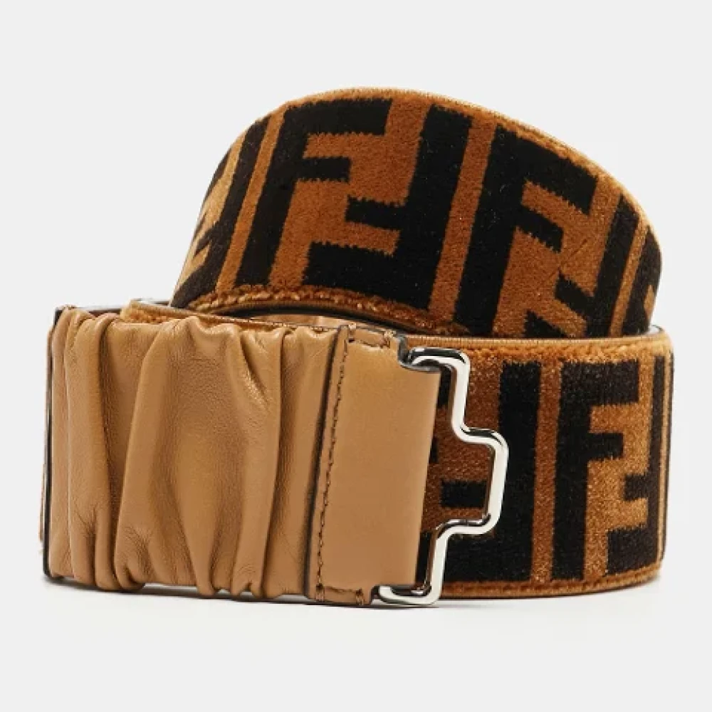 Fendi Vintage Pre-owned Leather belts Brown Dames