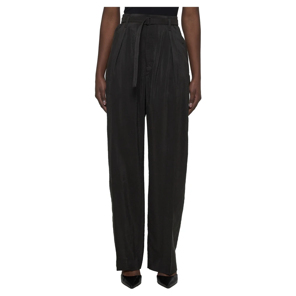 Lemaire Relaxte Ceintuur Broek Black Heren