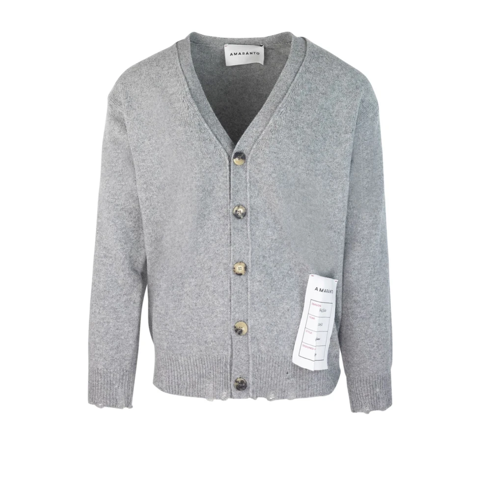 Amaránto V-hals Ribtrui Grijs Gray Heren