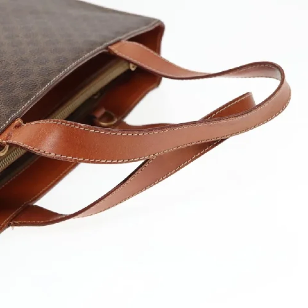 Celine Vintage Pre-owned Leather handbags Brown Dames