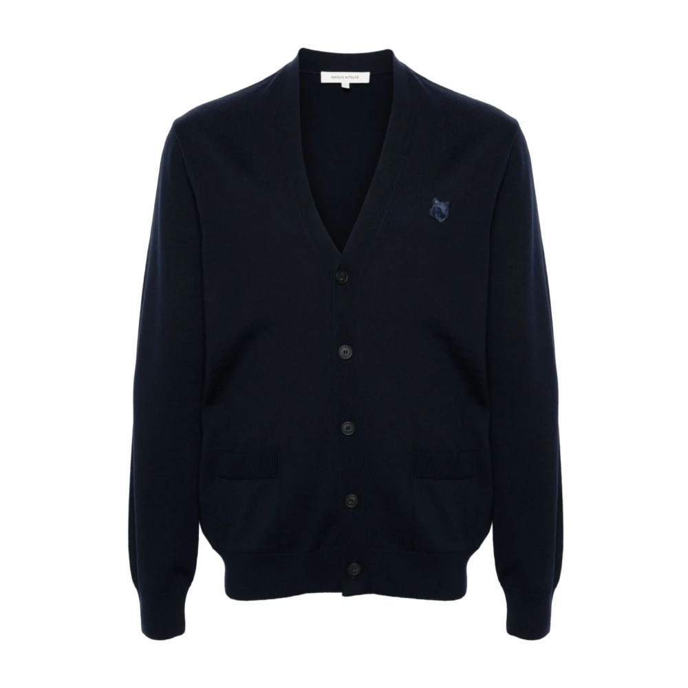 Maison Kitsuné Chillax Fox Navy Blue Vest Blue Heren