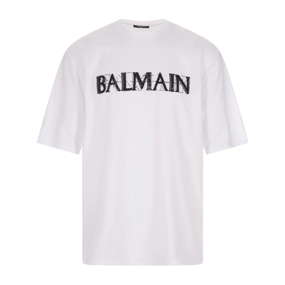Balmain - Tops > T-Shirts - White - Balmain - Modalova
