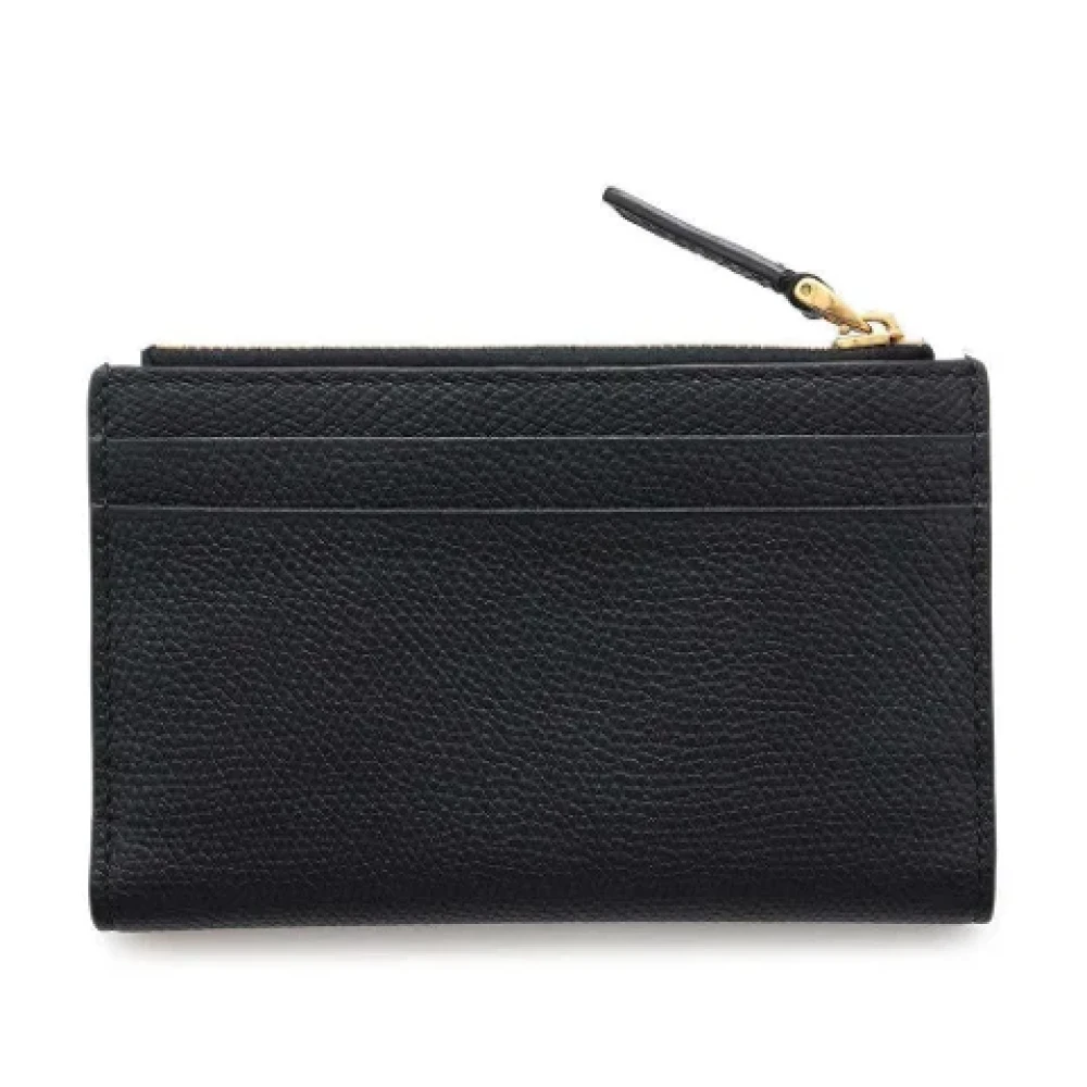 Valentino Vintage Pre-owned Leather wallets Black Unisex