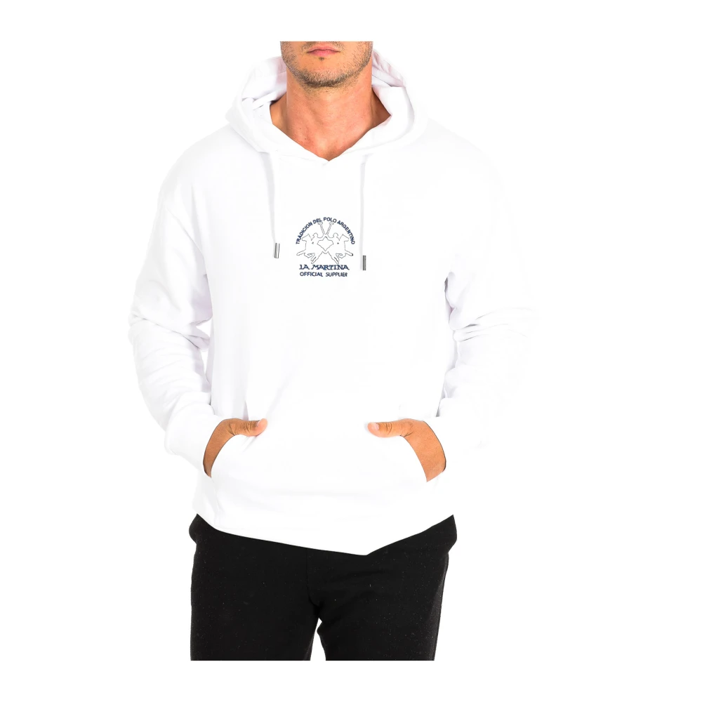 La Martina Men's White Hoodie - Hoodies - L - Sweatshirts & Hoodies