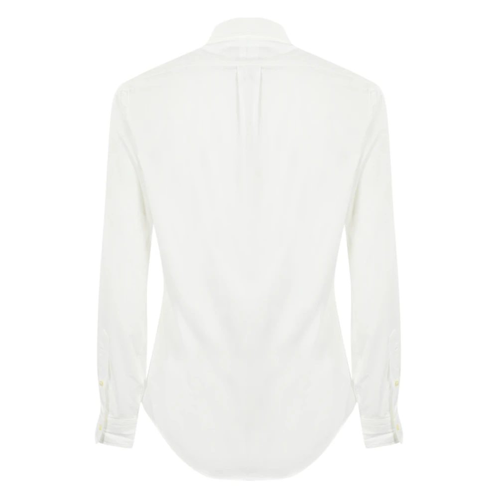 Polo Ralph Lauren Witte Button-Down Overhemd Slim Fit White Heren