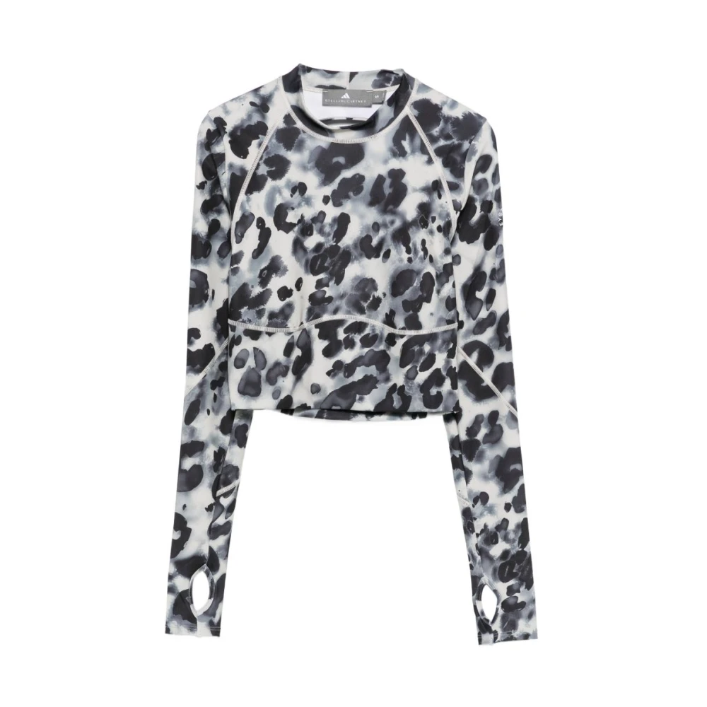 Adidas By Stella Mccartney Women's Training Longsleeve Crop Printed Top