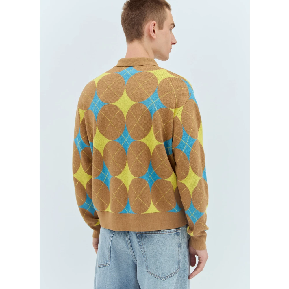 Awake NY Argyle Gebreide Vest Multicolor Heren
