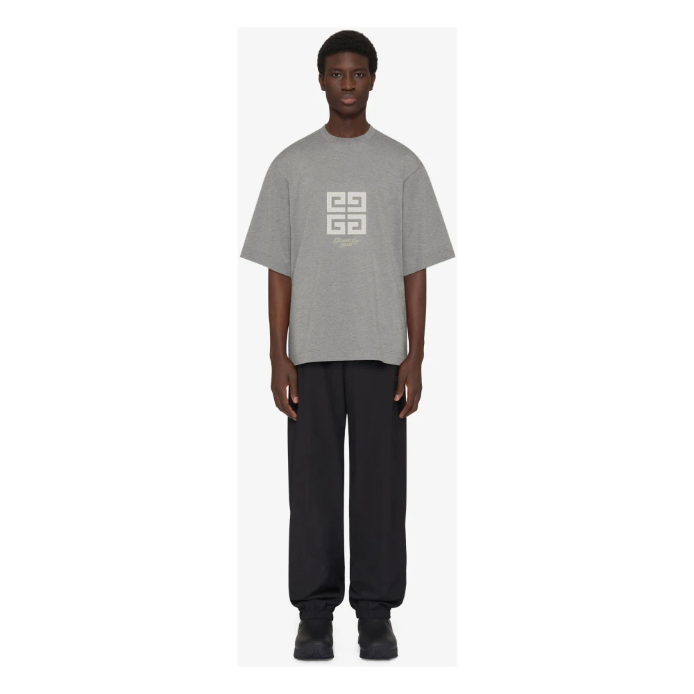 Givenchy T-shirt met ronde hals Gray Heren