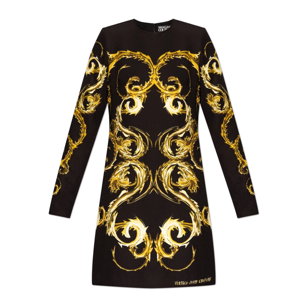 Versace Jeans Couture Jurk met patroon Black Dames