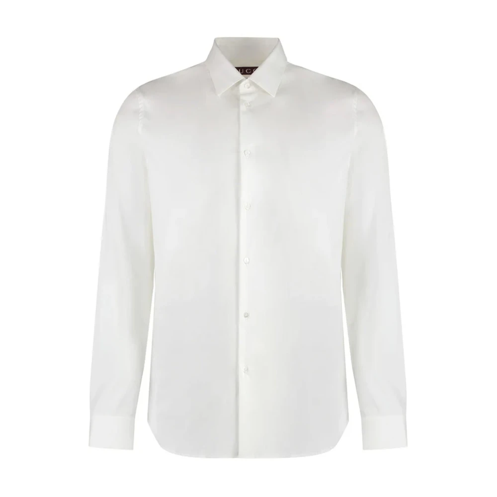 Gucci Witte Poplin Overhemd voor Mannen White Heren