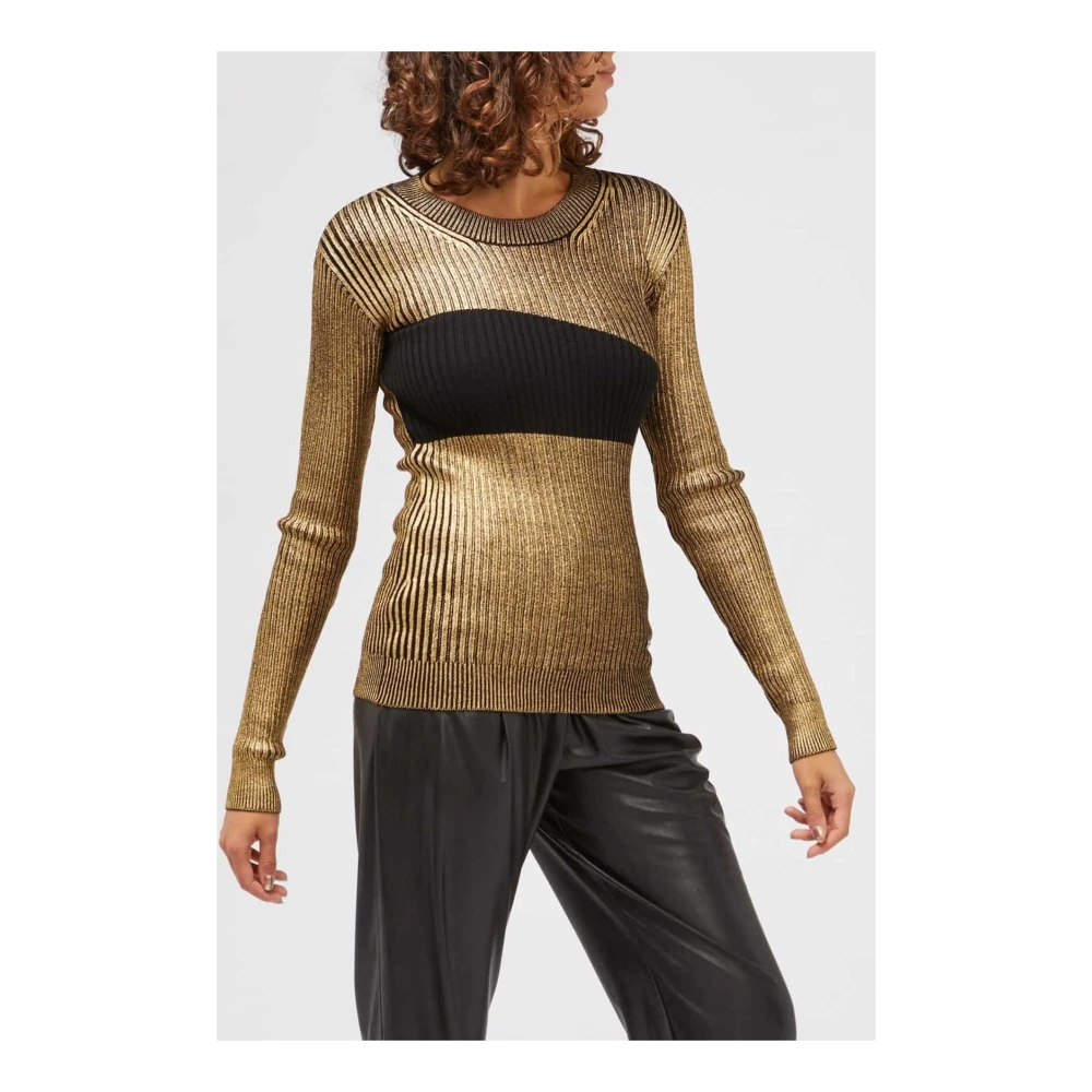 Custo Barcelona Winter Dames Wolmix Logo Pullover Multicolor Dames