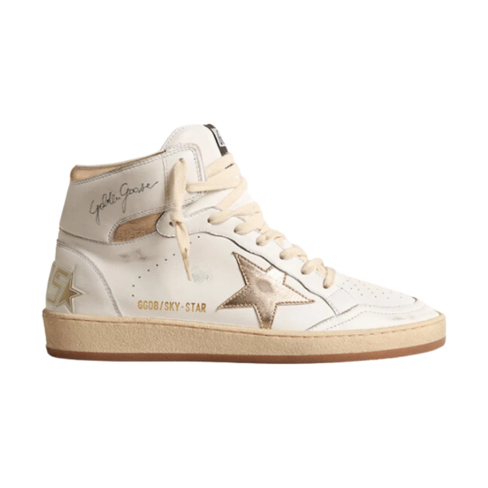 Golden Goose Vita stjärnsneakers med sidostjärnapplikation White, Dam