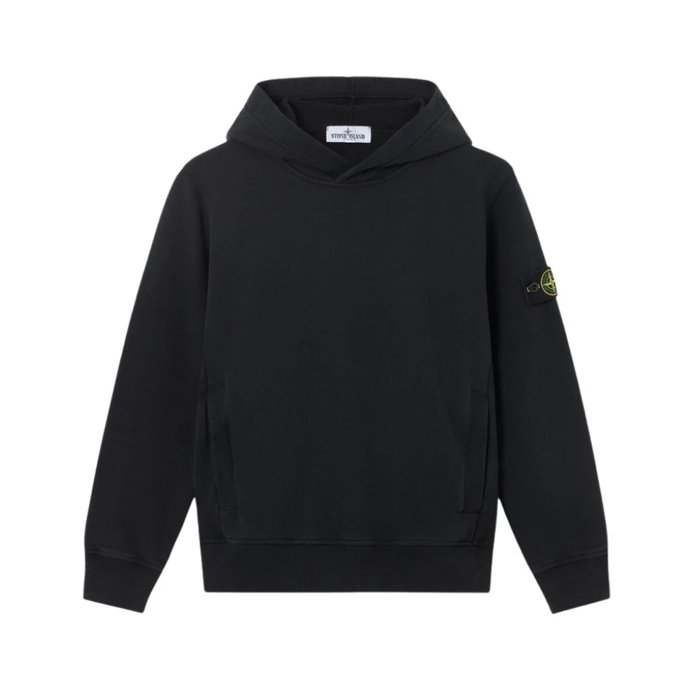Stone Island , Kids Sweatshirts, Male, Black, 8 Y | 128 Cm, Jumper - Image 3