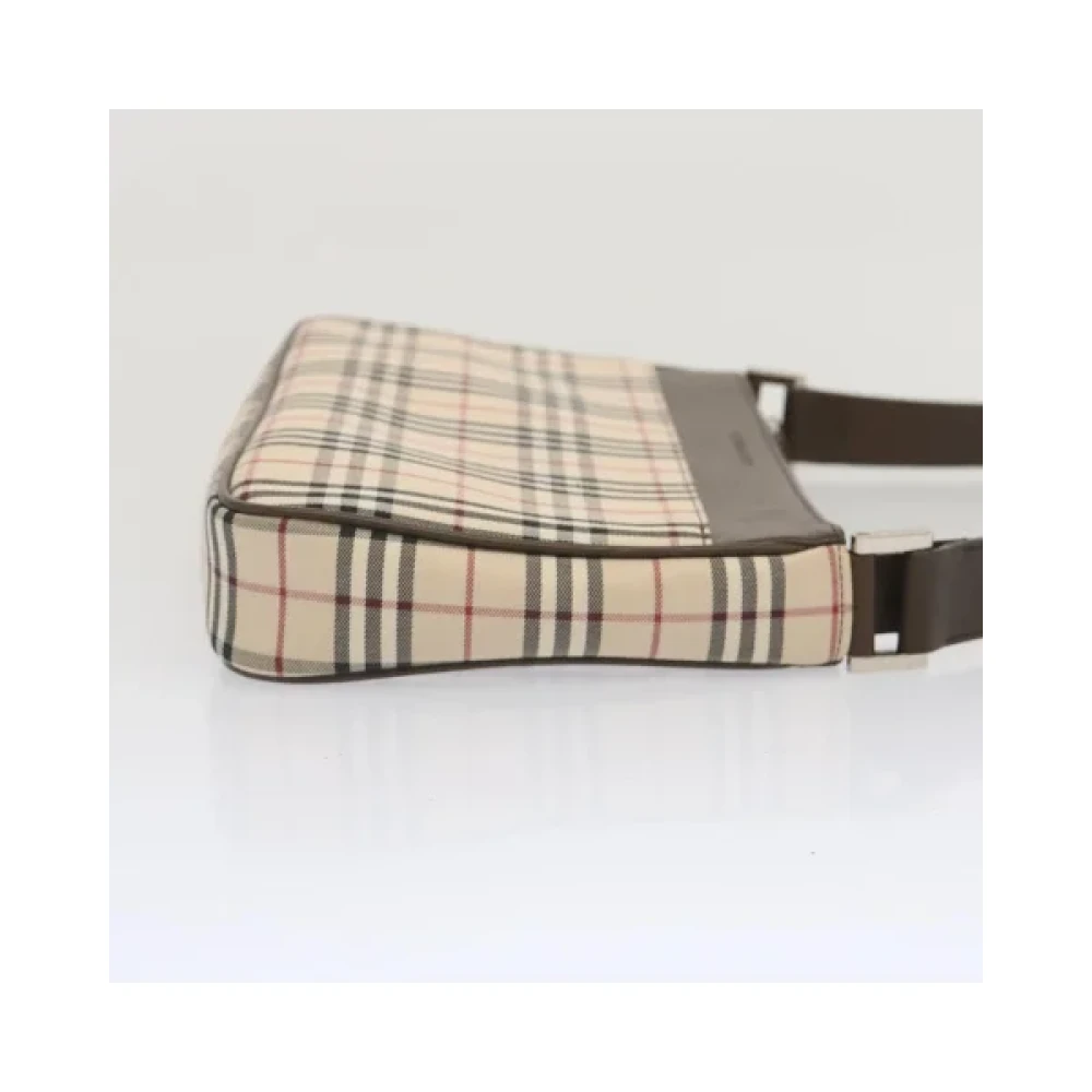 Burberry Vintage Pre-owned Cotton shoulder-bags Beige Dames