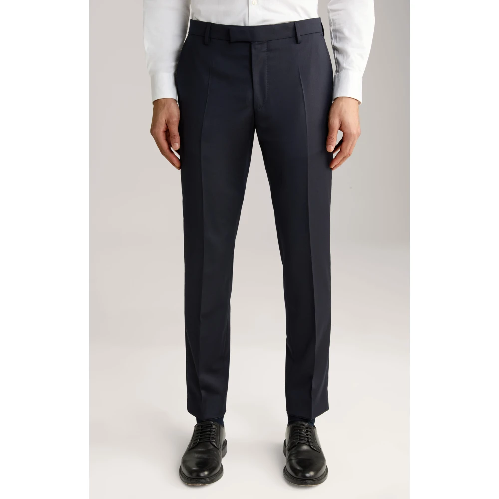 Joop! Klassieke wollen broek donkerblauw Blue Heren