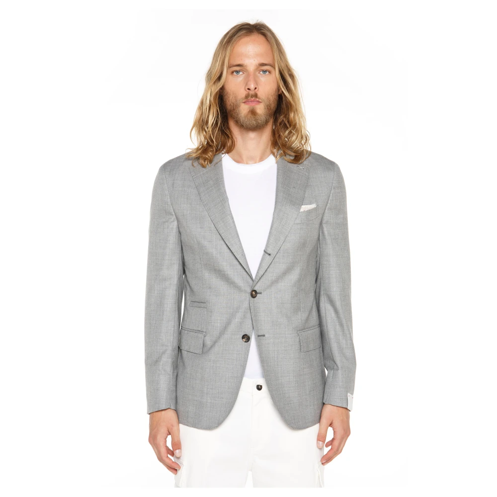 Eleventy Cashmere Enkellange Jas Gray Heren