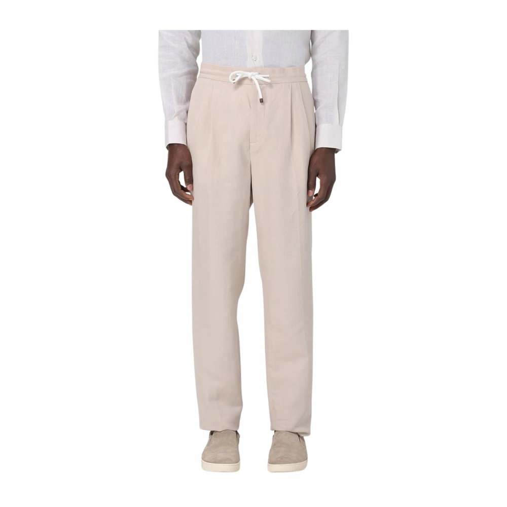 Trousers > Straight Trousers - - Brunello Cucinelli - Modalova