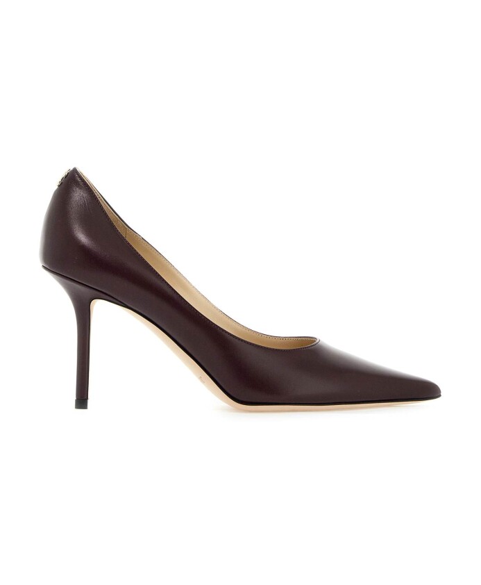 golden-logo-leather-pumps