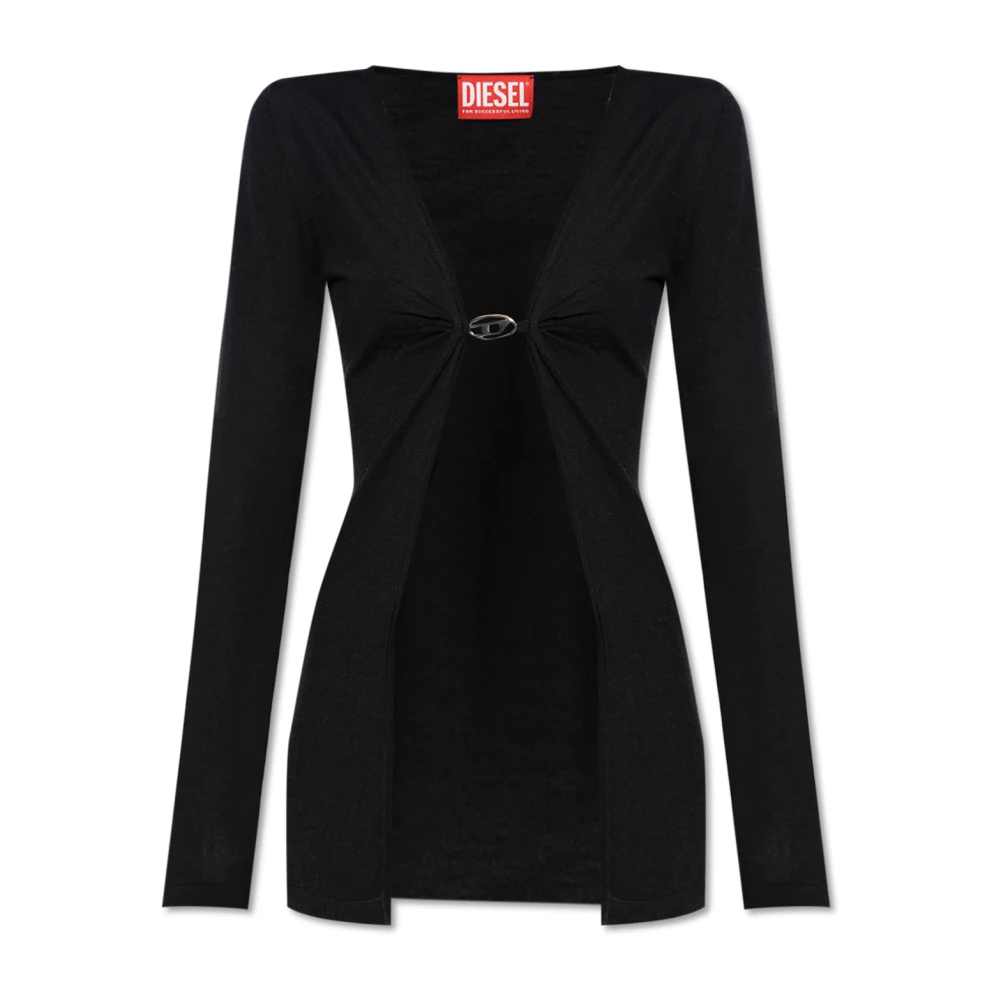 Diesel Open V-hals Cardigan Lente-Zomer 2025 Blue Dames