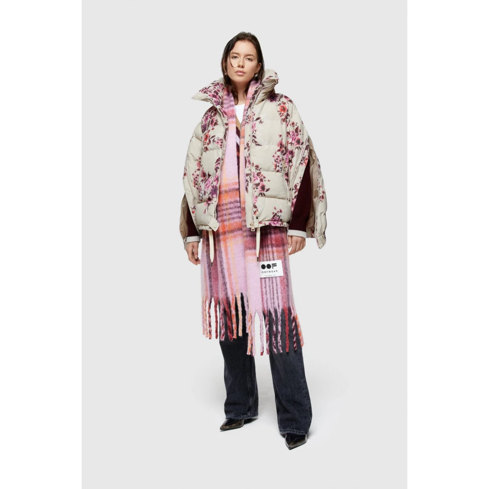 OOF Wear Omkeerbare Bloemen Nylon Jas Multicolor Dames