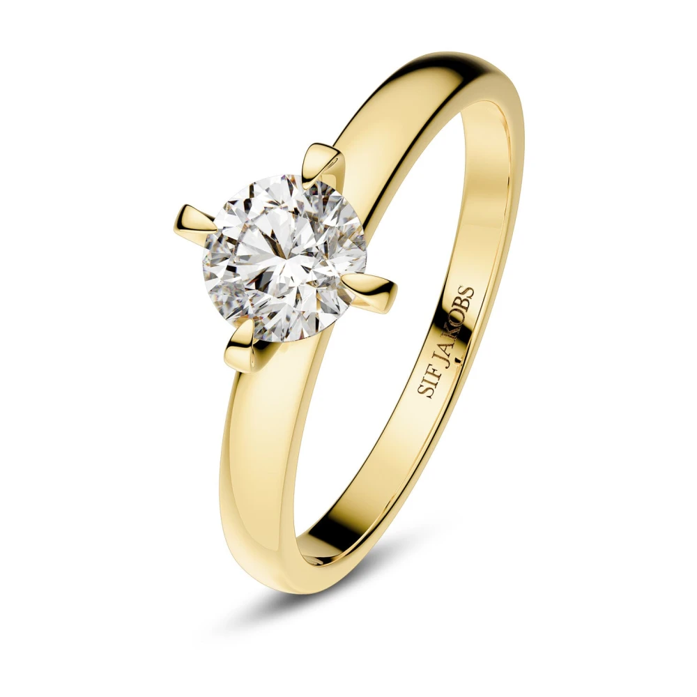 Sif Jakobs Jewellery Venice Solitaire Ring med laboratoriedyrket diamant Yellow, Dam