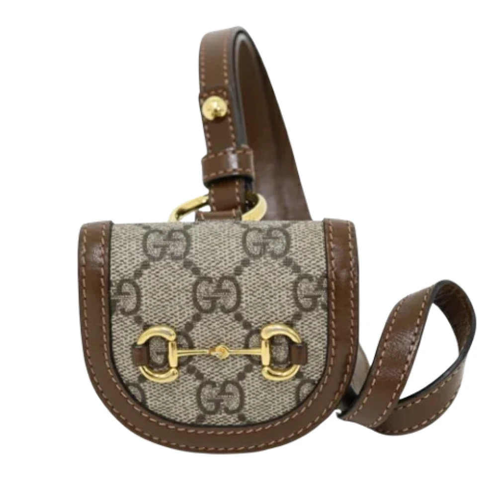 Gucci Vintage Pre-owned Canvas home-office Brown Dames