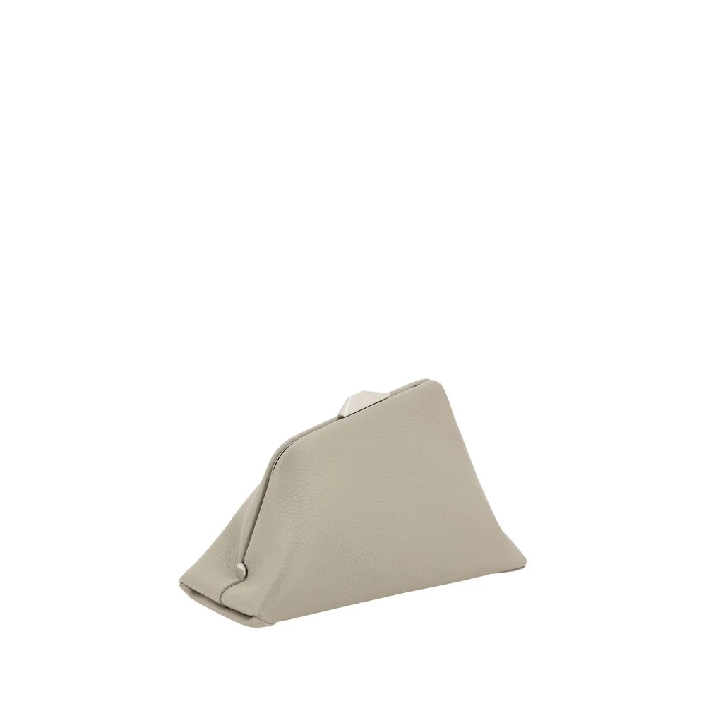 The Attico Geometrische Schoudertas met Magnetische Sluiting Gray Dames