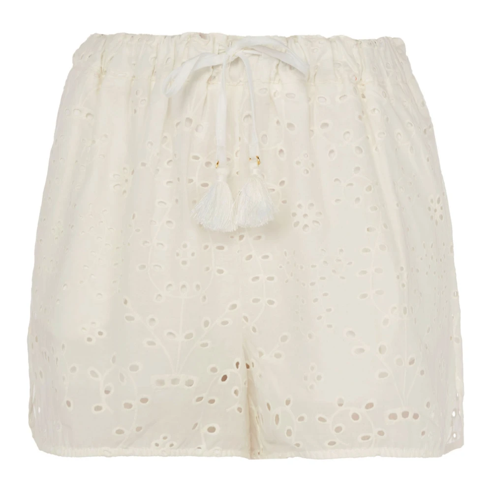 Pinko Witte Zomer Bloemen Shorts Vrouwen White Dames