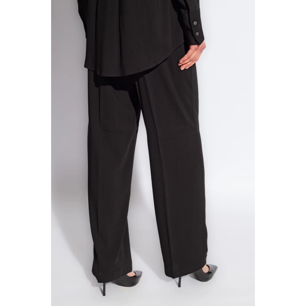 Fabiana Filippi Ruimvallende broek Black Dames