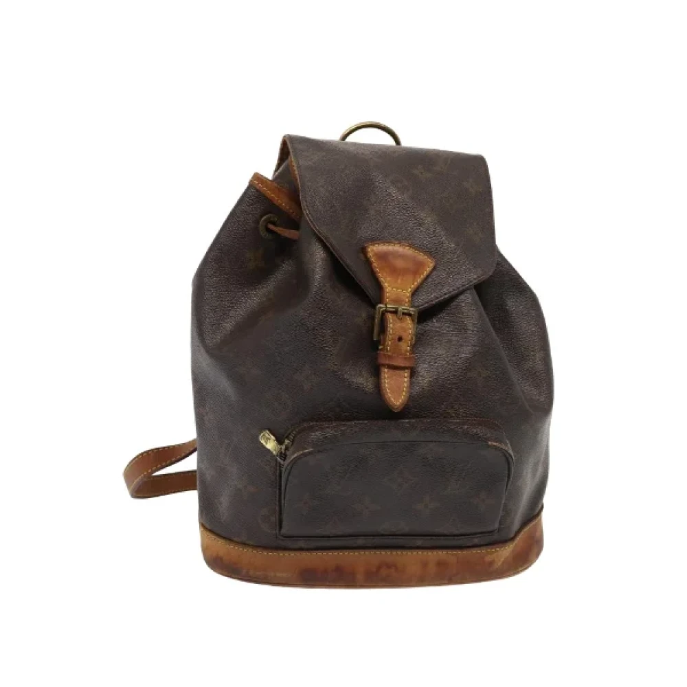 Louis Vuitton Vintage Pre-owned Canvas backpacks Brown Dames